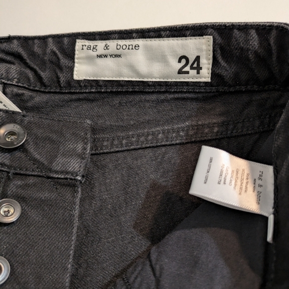 Rag & Bone black Frayed Jeans - Picture 8 of 15